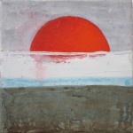peinture drapeau japonais soleil rouge