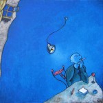 Chagall Bleu Lettre inspiration méditation mansarde forme-pensée encrier peinture figurative