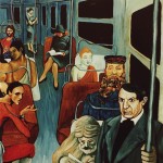 métro wagon hopper van gogh picasso gauguin