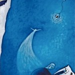 Bleu Lettre inspiration méditation mansarde forme-pensée encrier peinture figurative
