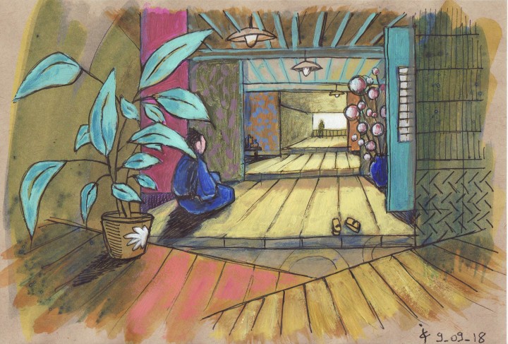Intérieur japonais - croquis 62